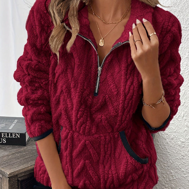 Eilís – Cosy Half-Zip Sweatshirt
